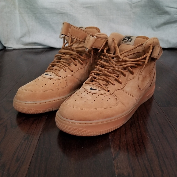 Air Force 1 Mid '07 PRM QS 限定販売店舗 07 MID 1 FORCE AIR NIKE PRM flax QS スニーカー